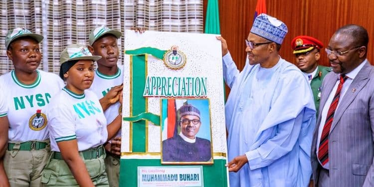 Image result for corps member thank president buhari