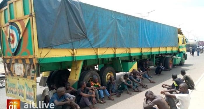 Operatives Intercept Trucks With 43 Travellers In Plateau State Ait Live