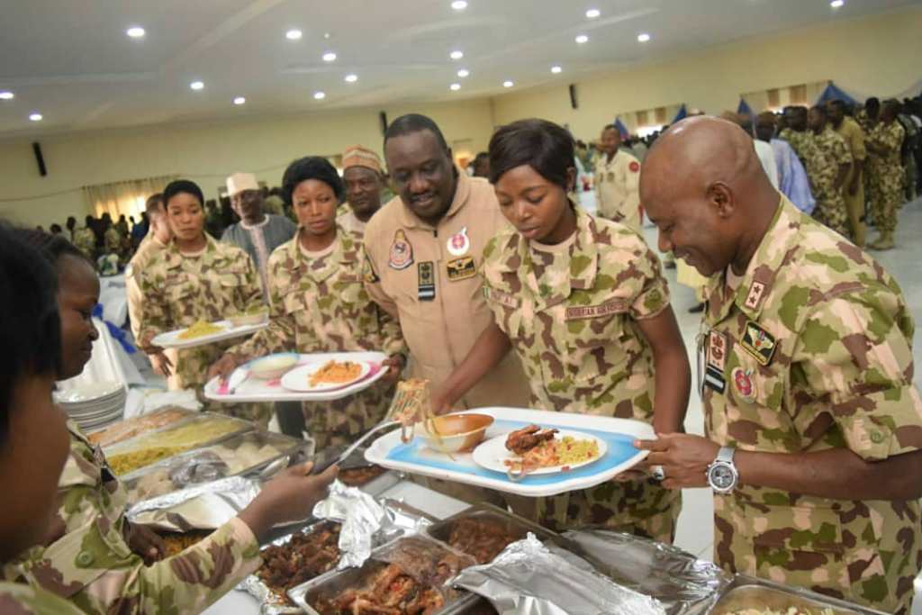 Nigerian Airforce Chief Celebrates Christmas with frontline troops in Maiduguri Photos1 Nigerian Airforce Chief Celebrates Christmas with frontline troops in Maiduguri Photos1