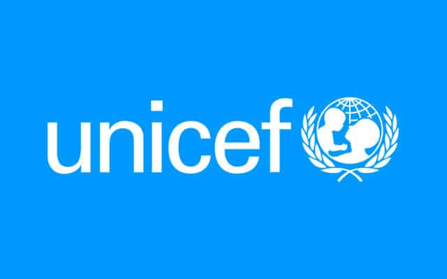 unicef logo whiteonblue