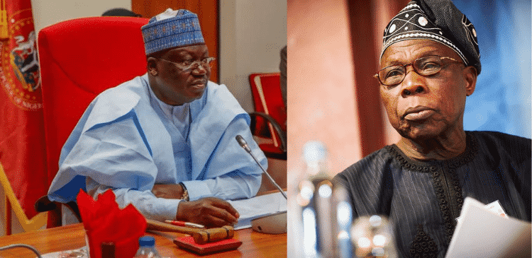 Alhmed Lawan and Obasanjo
