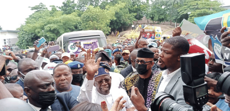 aitlive 3 7 Bola Tinubu arrives Abeokuta for meeting with Obasanjo