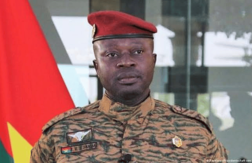 Picture description: Ousted Burkina Faso military junta, Lieutenant-Colonel Paul-Henri Damiba .