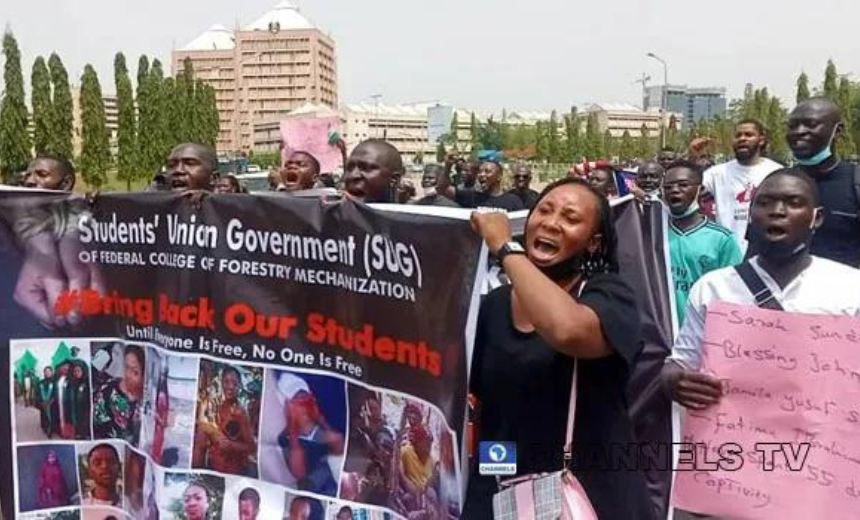 Parents Of Abducted Zamfara Varsity Students Protest