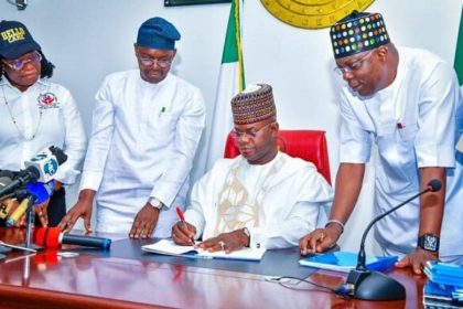 AIT-IMAGES - Gov. Yahaya Bello signs 2024 Budget