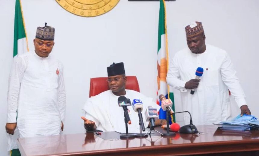 AIT-IMAGES - Gov. Yahaya Bello signs 2024 Budget