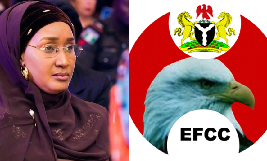 AIT-IMAGES - Sadiya Umar-Farouk/EFCC Logo