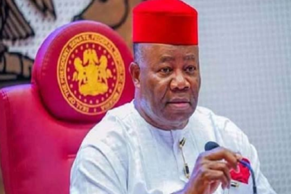 AIT-IMAGES - President of the Senate, Godswill Akpabio