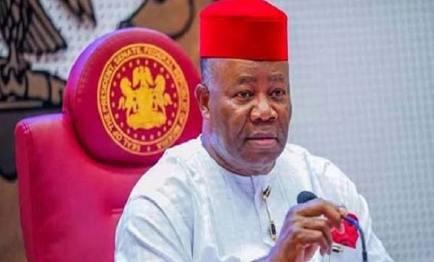 AIT-IMAGES - President of the Senate, Godswill Akpabio
