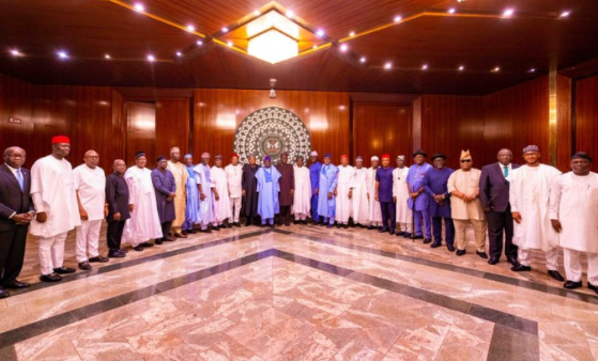 AIT-IMAGES - Nigerian Governors with the President