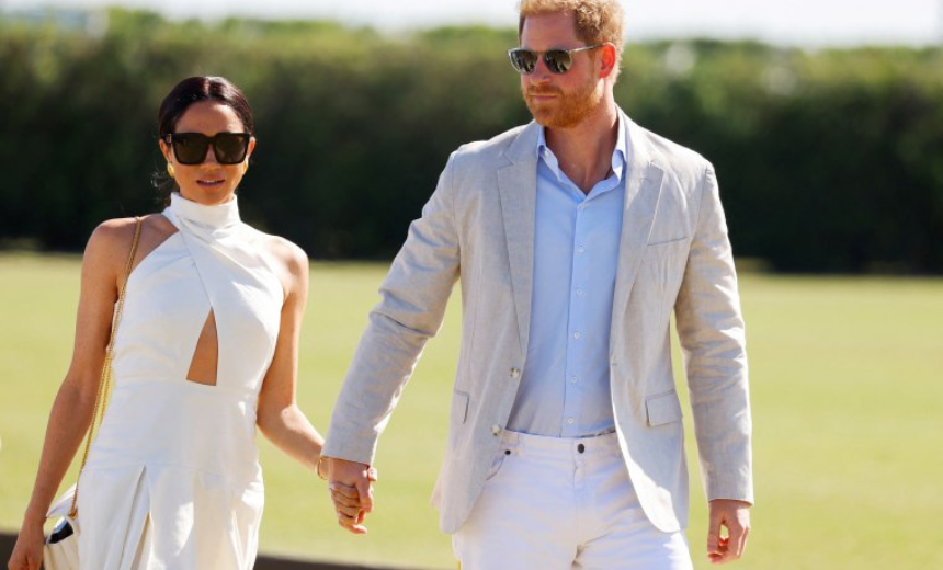 AIT-IMAGES - Prince Harry and his wife, Meghan markle