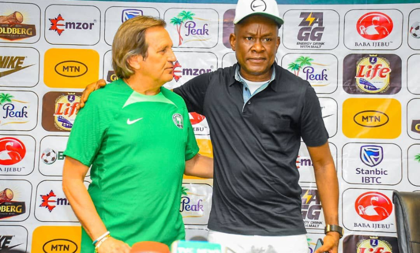 AIT-IMAGES - Senator John Owan Enoh/SUPER FALCONS'COACH