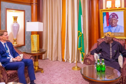 AIT-IMAGES - President Bola Tinubu meets Chairman of Danish shipping and logistics company, A.P Moller-Maersk, Robert Maersk Uggla