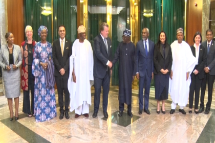 AIT-IMAGES - President Tinubu receives CEOs of two multinationals