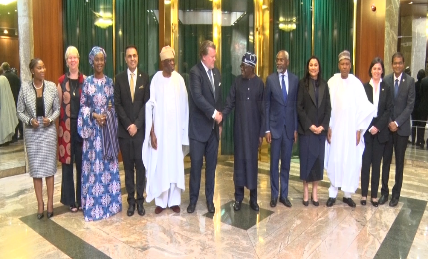AIT-IMAGES - President Tinubu receives CEOs of two multinationals