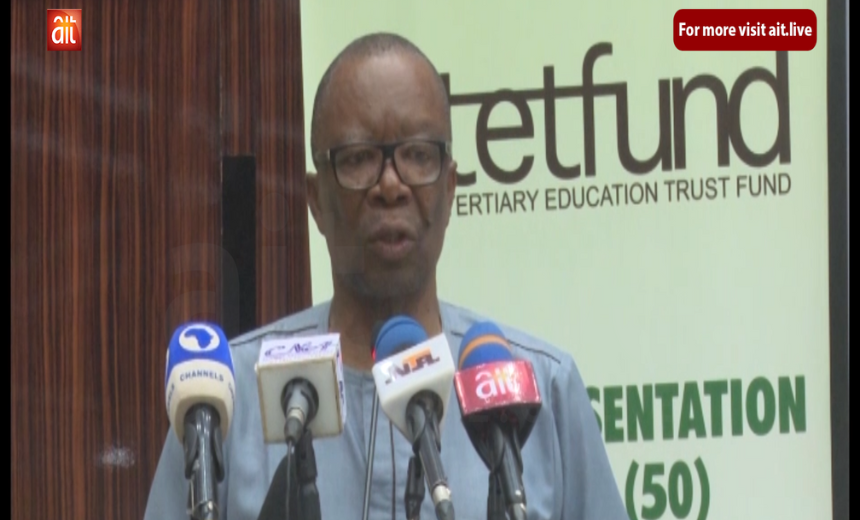 AIT-IMAGES - President of ASUU, Professor Emmanuel Osodeke,