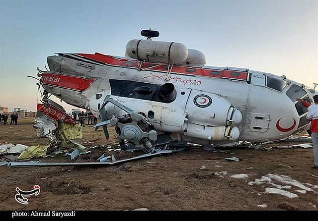 Helicopter crash iran 2023