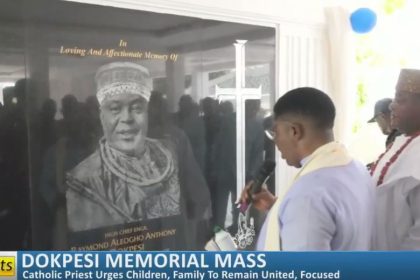 AIT-IMAGES - Dokpesi At First Memorial Mass