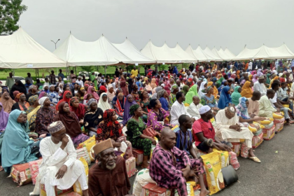 AIT-IMAGES - Oluremi Tinubu distributes food items to 600 vulnerable persons in Nasarawa