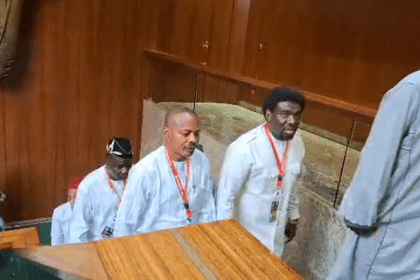 AIT-IMAGES - he leadership of the Nigeria Labour Congress, NLC and Trade Union Congress, TUC