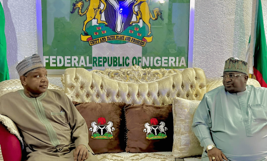 AIT-IMAGES - Economic Planning Minister Abubakar Bagudu/Kebbi State Governor Nasir Idris