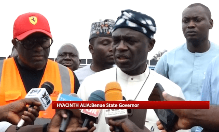 AIT-IMAGES - Benue State Governor, Hyacinth Alia,
