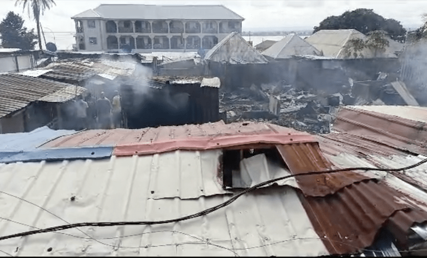 AIT-IMAGES - fire Incident in Kogi