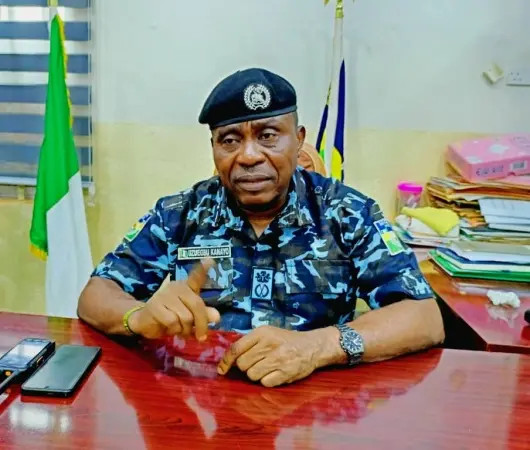 Assistant Inspector General of Police AIG zone 9 Kanayo Uzuegbu