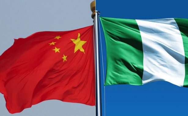 China and Nigerian flag
